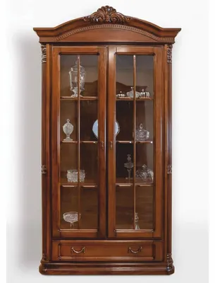 Produktbild von Casa Padrino Luxus Barock Vitrine Dunkelbraun 122,7 x H. 220 cm - Barock Möbel