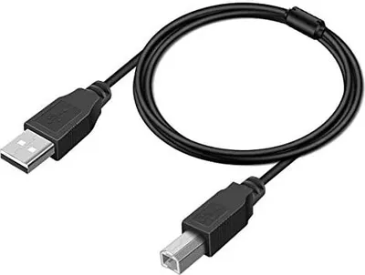 Produktbild von System-S USB Kabel für Akustik Audio Typ A auf B mit Ferritkern 140 cm