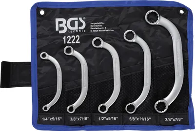 Produktbild von BGS 1222 Starter- und Blockschlüssel Satz in Zollgrößen 1/4" - 7/8", 5-tlg.