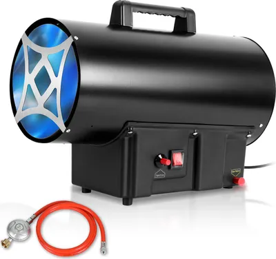 Produktbild von Gasheizgebläse 15 kW LPG Gasheizer Bauheizer mit 700 mbar, Heizkanone für Werkstatt Baustelle Garage Lagerhalle Gewächshaus