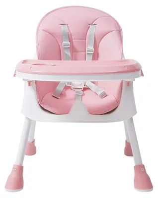 Produktbild von Kinderhochstuhl - 2-in-1 Hochstuhl - Kunststoff - Fußstütze - Für 1–2 Jahre - Pink