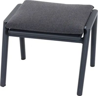 Produktbild von Siena Garden Dining Hocker Roma Alu, Geflecht, inkl. Kissen T50300