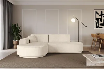 Produktbild von ALTDECOR Ecksofa in L-Form MARI-L1-v3 - 243x171x83 cm Beige - Corner Sofa Bett Eckcouch Couch Wohnlandschaft Cauchsofa