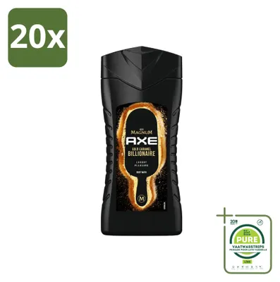 Produktbild von 20 x Axe Magnum Gold Caramel Billionaire 3-in-1 Duschgel - 250 ml - Großpackung - 20 Stücke