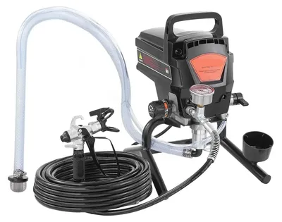 Imagen del producto de Pistola de pintura sin aire con carro - 750W - 3000 PSI (alta presión) - Pistola de pintura eléctrica