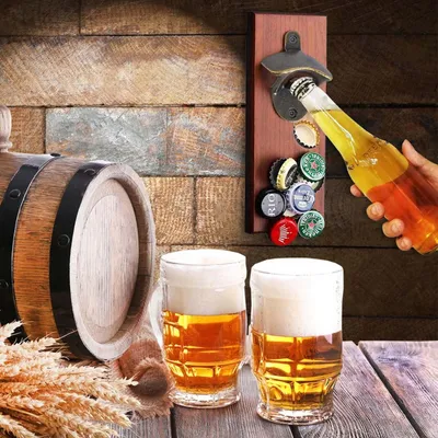 Produktbild von Wandmontage Flaschenöffner - praktischer Bieröffner - 10 Stück
