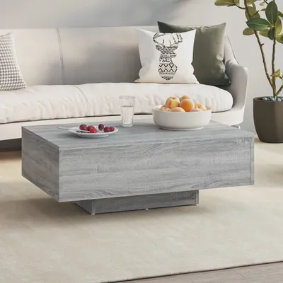 Produktbild von "Rabatt" Couchtisch modern - Wohnzimmertisch - Einfache Montage - Grau Sonoma 85x55x31 cm Holzwerkstoff - Kaffeetisch CC21303