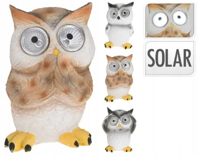 Produktbild von Solar Eule Garten Zierfigur Lampe 11 cm