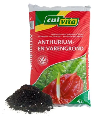 Image de Culvita | Terreau pour anthuriums et fougères 5 litres | Substrat spécial | Nutrition optimale | Plantes d’intérieur