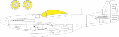 Produktbild von Eduard Accessories CX673 - 1:72 P-51D EDUARD - Neu