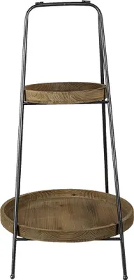 Immagine prodotto di Etagere a 2 strati Clayre & Eef Ø 49x74 cm in ferro marrone