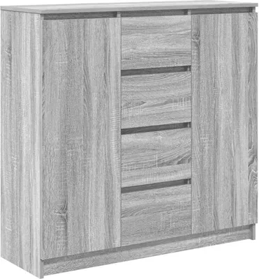Produktbild von Sideboard mit Schubladen Grau Sonoma 100,5x35x98,5 cm