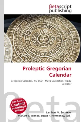 Produktbild von Proleptic Gregorian Calendar