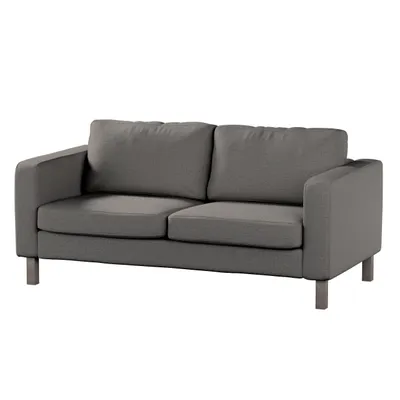 Produktbild von Dekoria Bezug für Karlstad 2-Sitzer Sofa nicht ausklappbar, dunkelgrau, Sofahusse, Karlstad 2-Sitzer