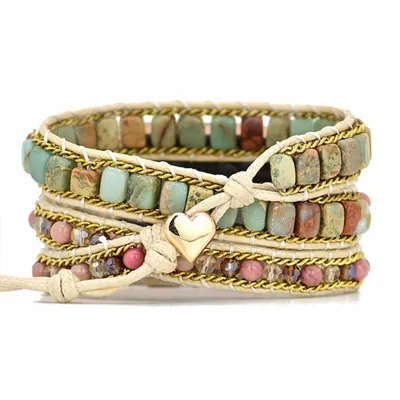 Obrázek produktu pro Boho korálky Watch Band, korálkové hodinky náramek kapela, pletené hodinky řemínek