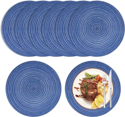 Produktbild von 8 runde, abwaschbare Tischsets, 30 cm