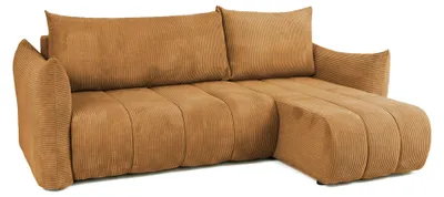 Produktbild von Universelles Ecksofa mit Schlaffunktion Flo Mini, Poso senfgelb (01)