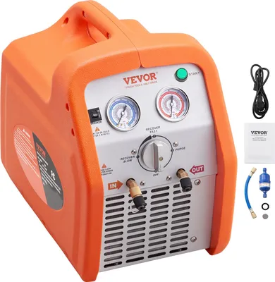 Obrázok produktu pre Dvojvalcová odsávacia jednotka chladiva Odsávacia stanica chladiva 1 hp Odsávacia jednotka chladiva Stroj na spätné získavanie chladiva 220-240 V 7,7 lbs/min