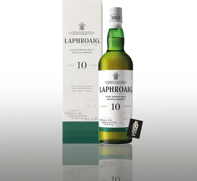 Produktbild von Laphroaig 10 Years Old Islay Single Malt 0,7l (40% vol.) - [Enthält Sulfite]