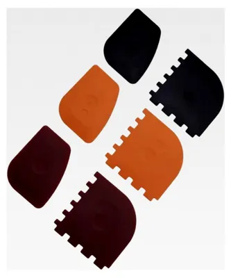Produktbild von 6-teiliges Set Topfschaber und Pfannenschaber aus Kunststoff für die Küche