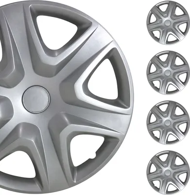 Obrázok produktu pre Kryty kolies 16 palcov strieborné 4ks kryty kolies automobilov