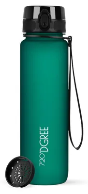 Produktbild von 720°DGREE Trinkflasche uberBottle softTouch mit Sieb emerald green 1l