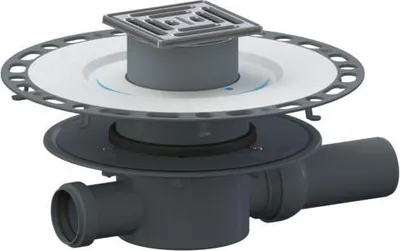 Zdjęcie produktu dla Wpust podłogowy cienkowarstwowy Dallmer 42 VC, DN 50, 100 x 100 mm