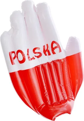 Produktbild von Aufblasbarer Fanhandschuh Polen EM Spiel 47x40 cm