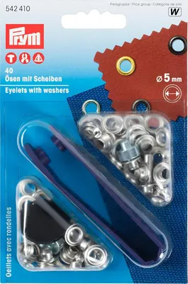 Obrázok produktu pre Prym 542410, Patentové kliešte, Kov, Strieborná, Strieborná, 5 mm, 40 kusov