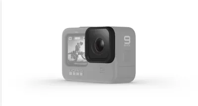 A GoPro camera is shown against a white background.