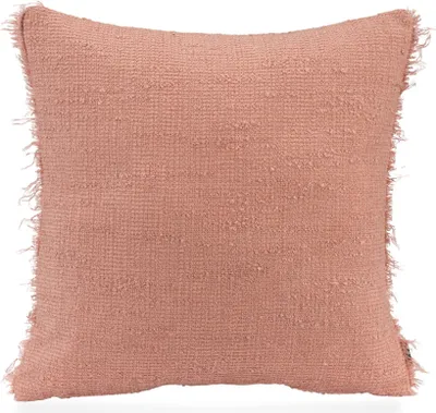 Produktbild von H.O.C.K. Marcal Outdoor + Indoor Kissen 50x50cm mit Fransen col. 08 peach altrosa in&out