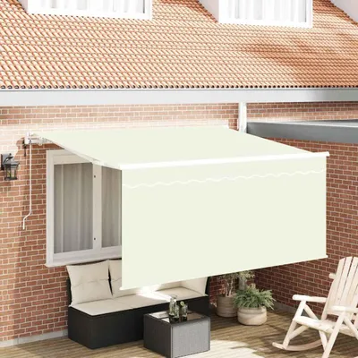 Obrázok produktu pre Maison Exclusive – zatahovacia markíza, krémová, 300 x 200 cm, polyester a hliník