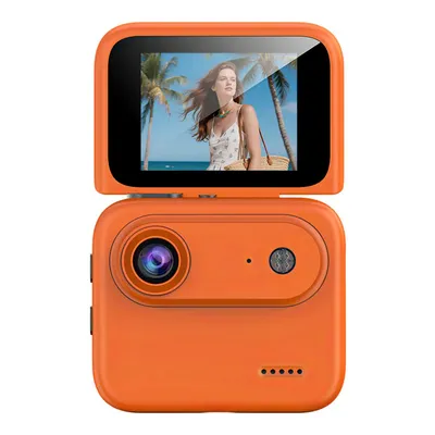 Produktbild von Action Kamera Mini Actioncam mit Klappdisplay, 140° Weitwinkel, 1/4-Zoll Stativgewinde für Vlog, Fahrrad, Reisen und Outdoor
