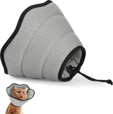 Produktbild von Famanu Erholungshalsband für Hunde und Katzen - Weiß, atmungsaktiv und weich