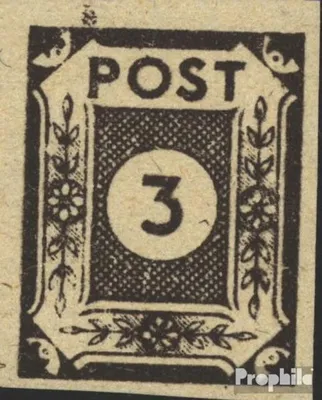 Produktbild von Briefmarken Sowjetische Zone (All.Bes.) 1945 Mi 51I VIII Punkt am Rand postfrisch Ziffernserie