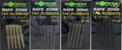 Produktbild von Korda Safe Zone Rubbers - 10 Gummischläuche, Farbe:Weed