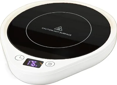 Produktbild von Tassenwärmer, elektrischer Kaffeetassenwärmer mit 3 Temperatureinstellungen, intelligenter Kaffeewärmer mit automatischer Abschaltung, Getränkewärmer für Tee, Kaffee, Milch im Büro und zu Hause (ohne Tasse)
