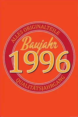 Produktbild von Geburtstagsposter - Poster - 1996 - Originalteile