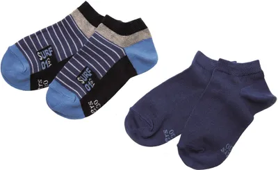 Produktbild von Ewers 20115-003 - Jungen Sneaker-Socken 2er Pack *Farbe Navy, Größe 31/34