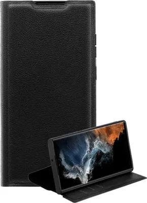 Produktbild von ViVanco™Premium Wallet, Geldbörsenhülle, Samsung, Galaxy S23 Ultra, 17,3 cm (6.8"), Schwarz