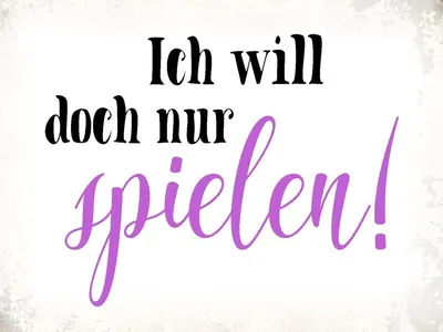 Produktbild von vianmo Holzschild 30x40 cm ich will doch nur spielen