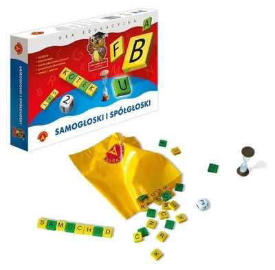 Obrázek produktu pro Vzdělávací hra „Samogłoski i Spółgłoski Alexander“ pro 2–4 hráče