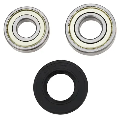 Waschmaschinen-Lager- und Dichtungsset, 3-teilig, 45,5 mm, Metall/Gummi