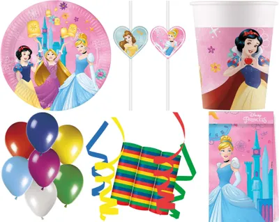 Produktbild von 16-tlg. Set Kindergeburtstag Party Feier Fete Deko Motto Princess Live your Story