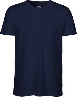 Produktbild von Neutral O61005 | Herren V-neck T-Shirt - Farbe: Navy - Größe: XXL