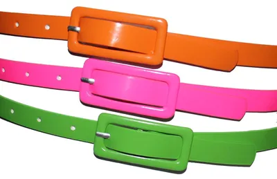 Produktbild von 80er Jahre Neon Gürtel | 3er Set | verschiedene Größen, Größe:110cm