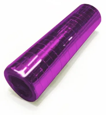 Produktbild von Luftschlangen in Violett Metallic 18 Wurfröllchen je 4 Meter