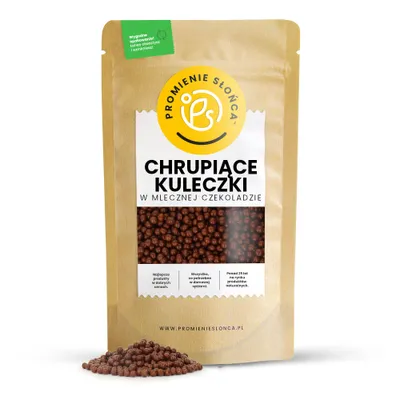 Zdjęcie produktu dla Posypka Czekoladowa - Chrupiące Kuleczki w Mlecznej Czekoladzie 200 g