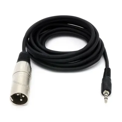 Immagine prodotto di cavo adattatore da 3 m da mini jack stereo da 3,5 mm a XLR maschio