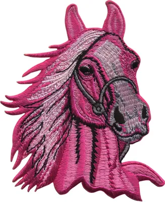 Produktbild von Aufnäher - Pferd - pink-rosa - Patch